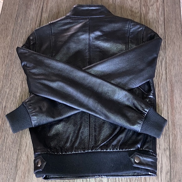 byCORPUS Genuine Lambskin Leather Jacket / Leather Bomber Jacket - Picture 9 of 14